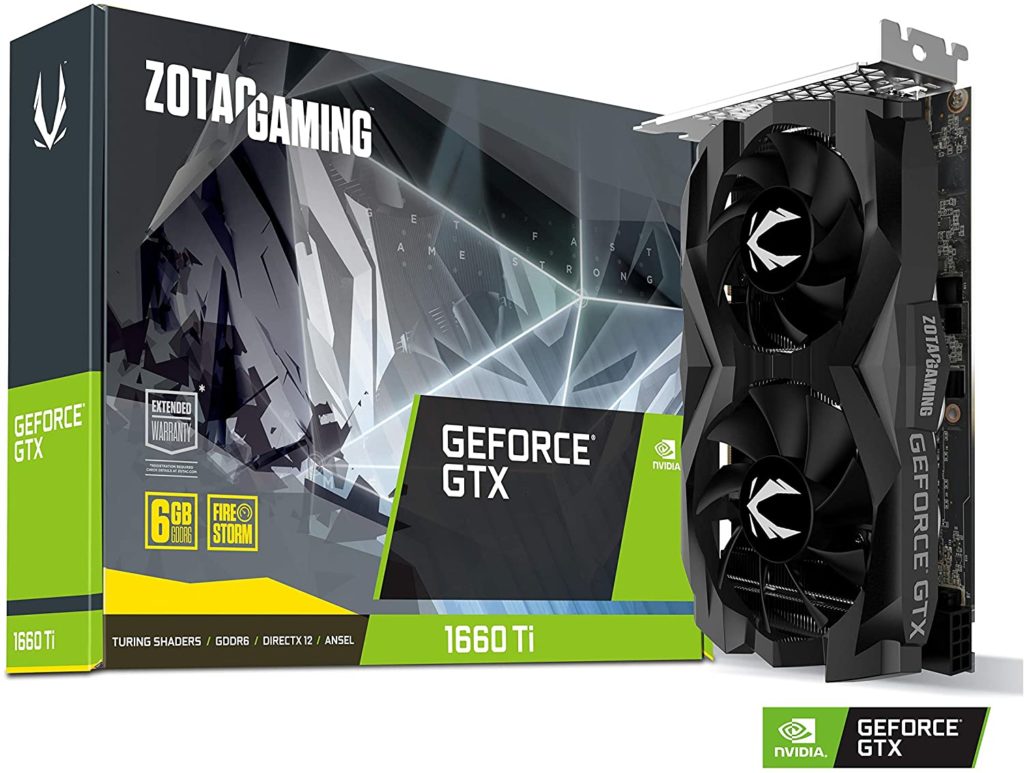 ZOTAC Gaming GeForce GTX 1660 Ti 6GB GDDR6 192-bit Gaming Graphics Card Super Compact - ZT-T16610F-10L